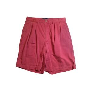 Polo Chino Ralph Lauren Shorts Mens 32 Salmon Pleated Classic Black Tag